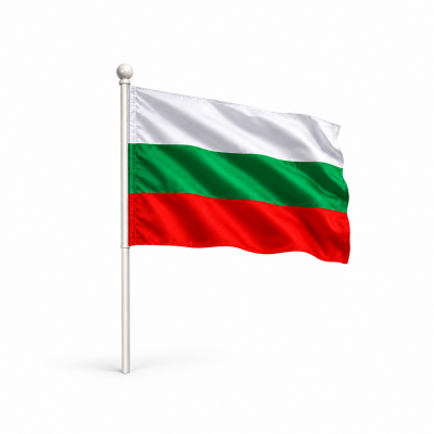 Българско знаме на пръчка 40 см.