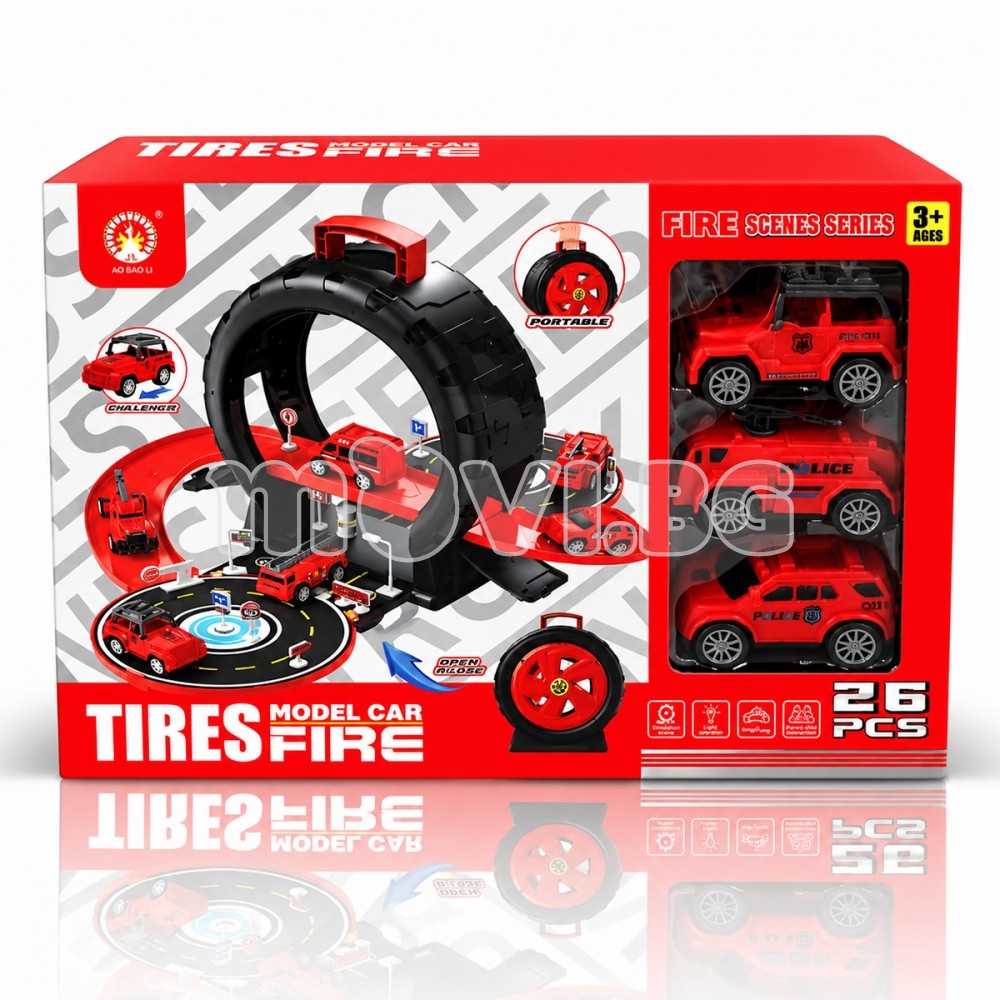 Детска играчка писта Гума FIRE / - 444 | Детски играчки за момчета | Детски комплекти за игра |