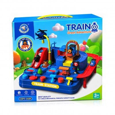 Детска интерактивна железопътна гара Train Great Adventure с влакчета -337