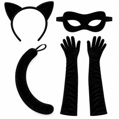 Костюм парти Черна котка -7