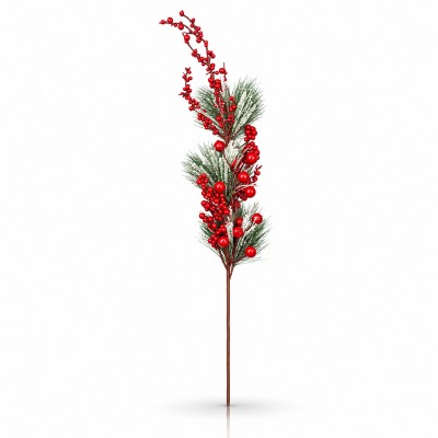 Декоративна клонка Заскрежени иглички - 49 