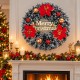 Коледен венец за врата Merry Christmas /- 94 | Коледни венци | Коледна и новогодишна Украса |