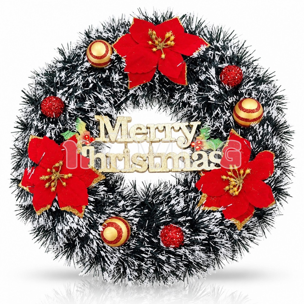 Коледен венец за врата Merry Christmas /- 94 | Коледни венци | Коледна и новогодишна Украса |