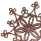 Коледна снежинка за украса с брокат -435 / | Коледни Панделки и Ленти | Коледа |