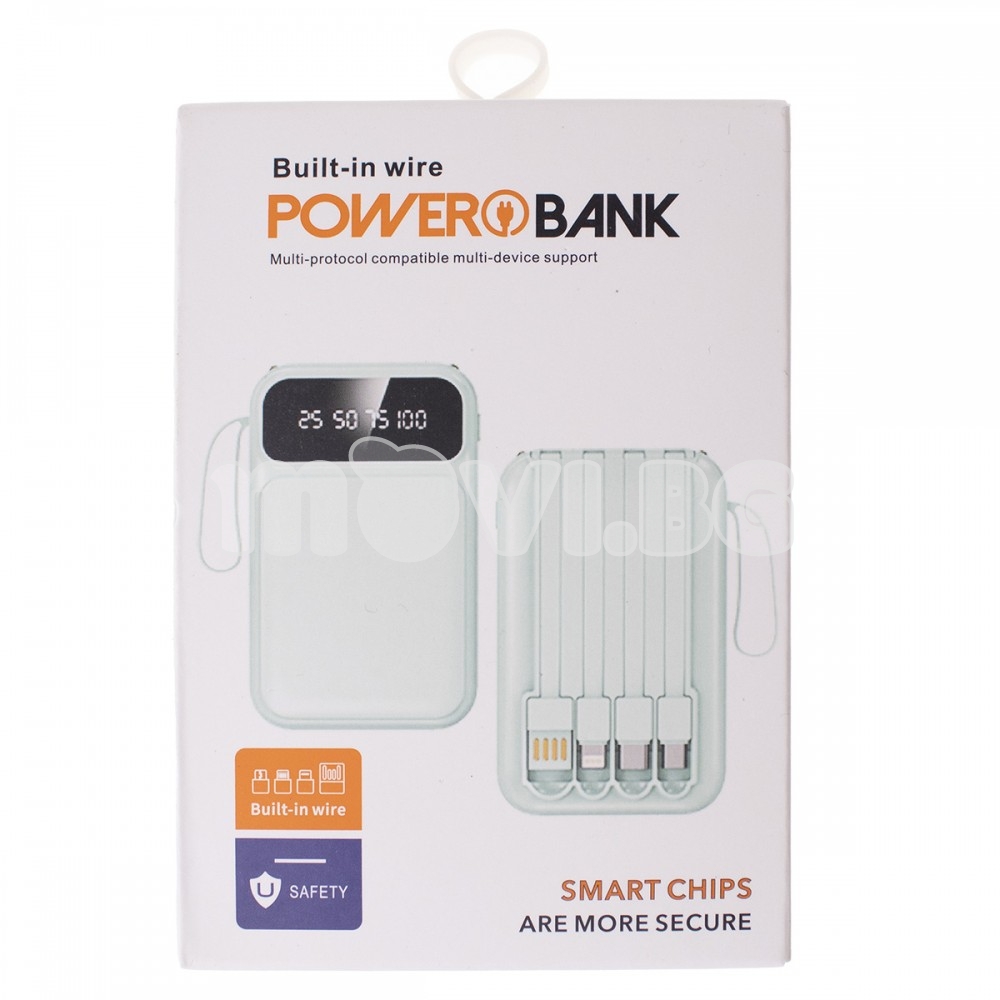 Зарядна батерия Power Bank 4 кабела -167 | Зарядни за телефони | Аксесоари за телефони, компютри и ТВ |